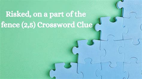 Fence stake Crossword Clue: 3 Answers with 5.